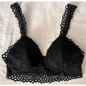 Black Eyelet lace bralette Aerie